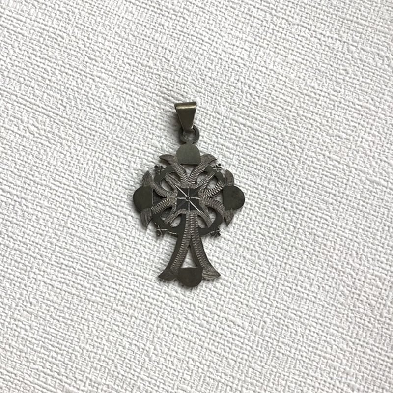 アンティーク　エチオピア　コプト　クリスチャンクロス　　シルバーペンダント アンティーク エチオピア コプト クリスチャンクロス コイン