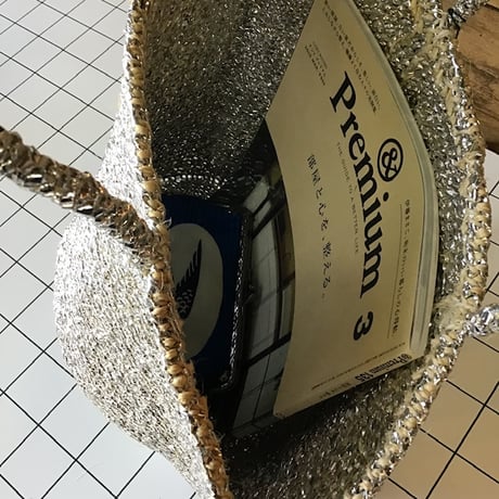 プラスチックサイザルバッグ共手12インチ プラチナ