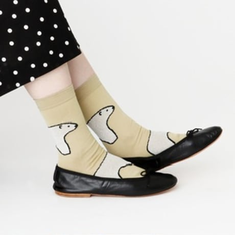 フレンチブル　しろくまソックス