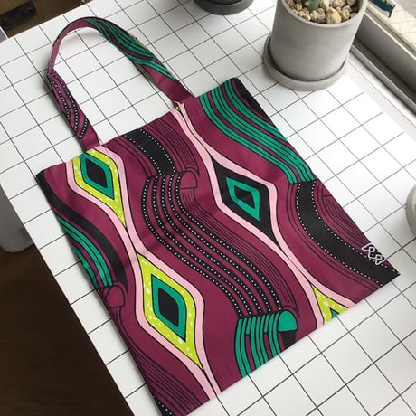 アフリカンバティック　トートバッグ