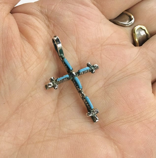 ヴィンテージ インディアンジュエリー クロスペンダントトップ | mandrake