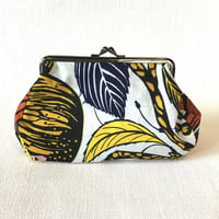 ガマ口　マチ付き　クレイジーパターン