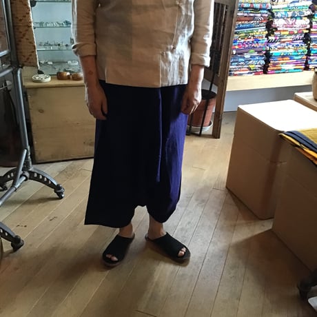 本日限定値下！【新品】イロイロ群青　iroiro 群青　メディテーションパンツ タイシルク メディテーションパンツ | ONLINE STORE | iroiro