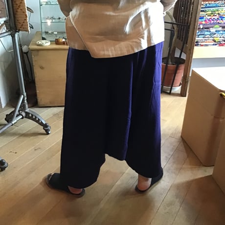 iroiro　YAOパンツ　ネイビー　ロング
