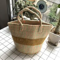 アップサイクル　アクリルサイザルバッグ　Mサイズ
