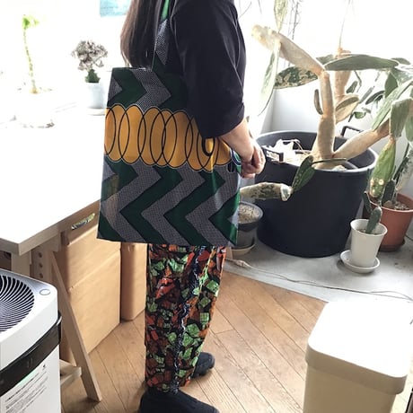 アフリカンバティック　トートバッグ