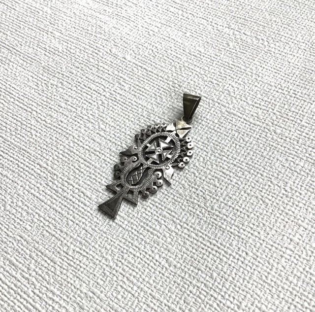 貴重アンティークethiopiaエチオピア コプトクロス シルバー エチオピア コプトクロス（エチオピアンクロス） トップ｜KANKAN