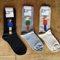 フレンチブル　カップルソックス
