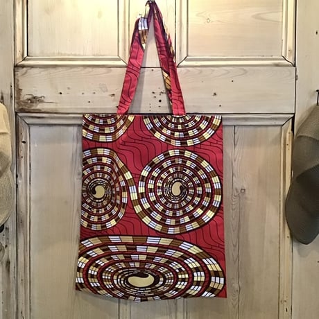 【未使用 レア】アフリカ ジンバブエ フラワーバティック★ハンドメイド壁掛 敷物 ジンバブエ・フラワーバティック （象とショナ文様・紺） ZB-02