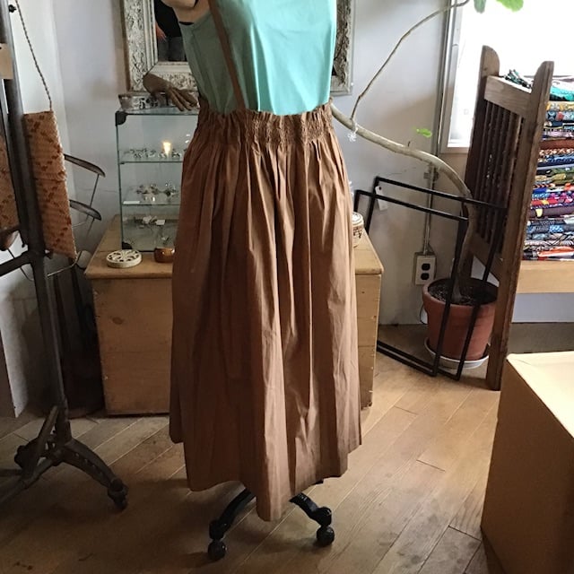 極美品 17SS⭐️ワイズ サスペンダーロングスカート コットンリネン 1サイズ 極美品 17SS⭐️ワイズ サスペンダーロングスカート コットン