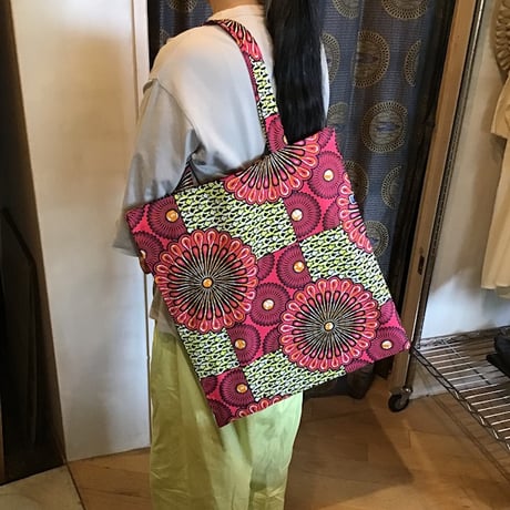 アフリカンバティック　トートバッグ