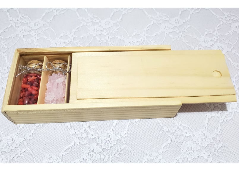 風鎮 天然石 2点セット 紅水晶 木箱入り 商品の説明掛軸用の風鎮