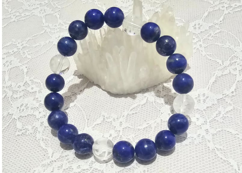 危険回避力を上げ心願を成就させるラピスラズリ（無着色）と万能効果の