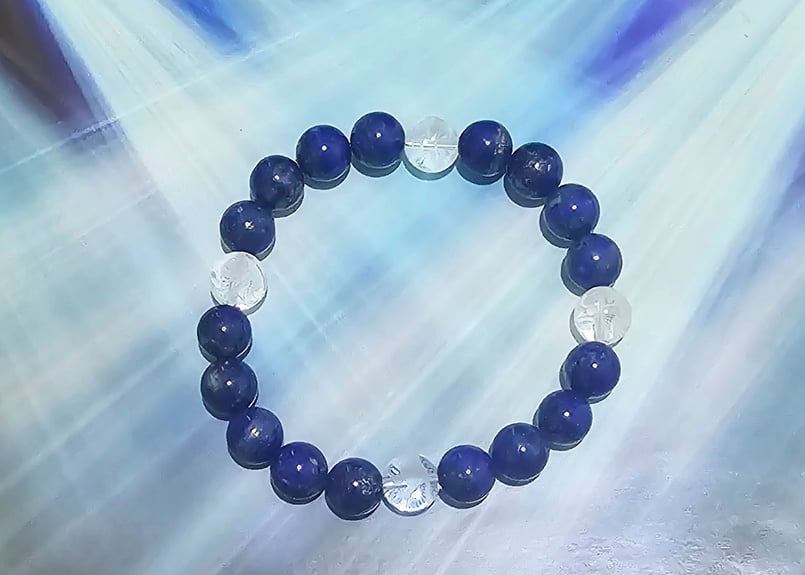 危険回避力を上げ心願を成就させるラピスラズリ（無着色）と万能効果の