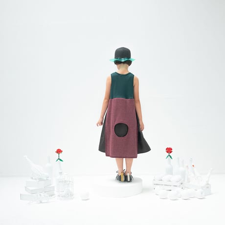 【zzz by bedsidedrama】Combination dress(black・サイズ１・２）