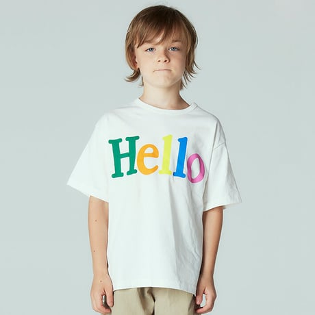 【SMOOTHY】Hello Tee(white/サイズS・M・L・XL)