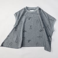 【michirico】  My favorite day asymmetry T (サイズM・L・XL・XXL)