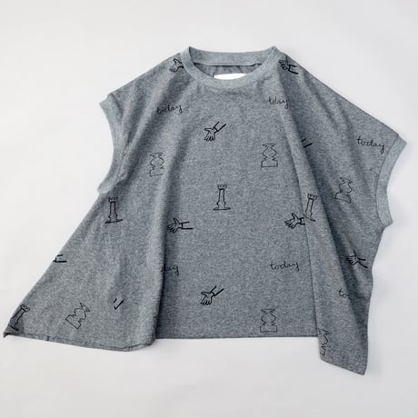【michirico】  My favorite day asymmetry T (サイズM・L・XL・XXL)