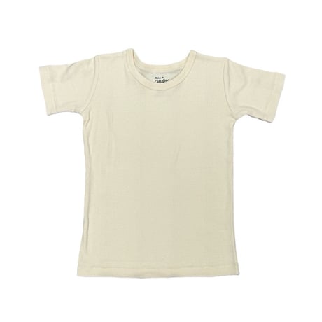 【MOUN TEN.】miller×MOUN TEN. panel rib 2-pack Tee(ivory / brown）