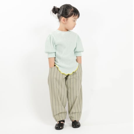 【mimi poupons】パフスリーブTee（サイズS、M、L、XL、F）