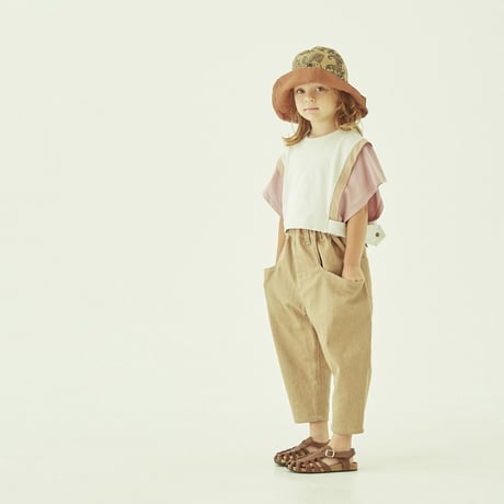 【eLfinFolk】Tricolor short tops(サイズ９０～１５０）