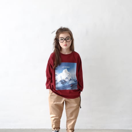 【michirico】Snow mountain big T（サイズM・L・XL・XXL)