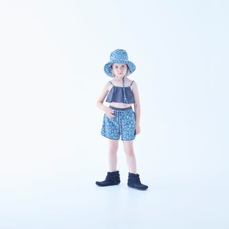 【eLfinFolk】  Old TiLE Pattern Tulip Hat(サイズ52㎝54cm)