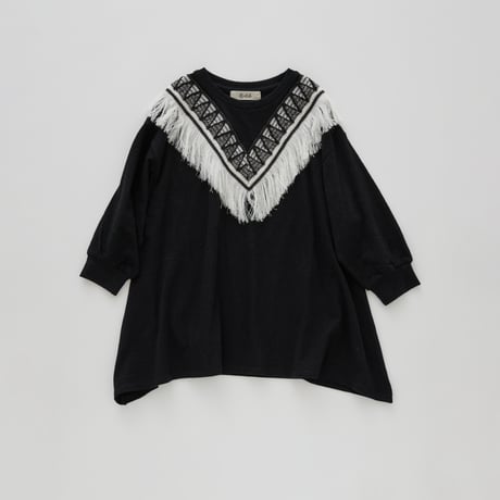 【eLfinFolk】ZigZag Fringe Long Tee(サイズ95、110、125）