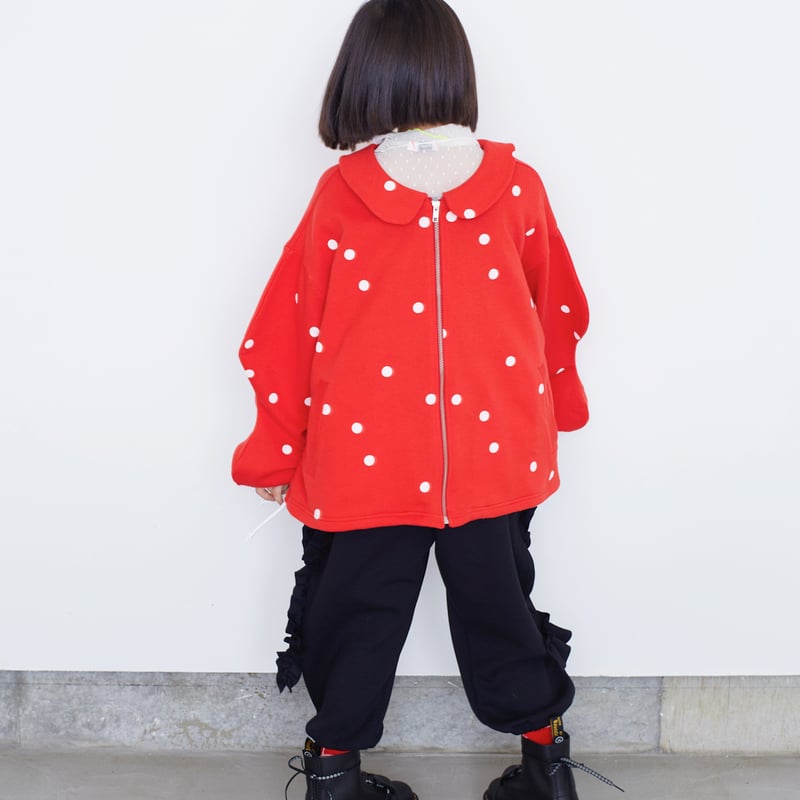 frankygrow】DOTS SWEAT ZIP JACKET (サイズL、LL、F2)
