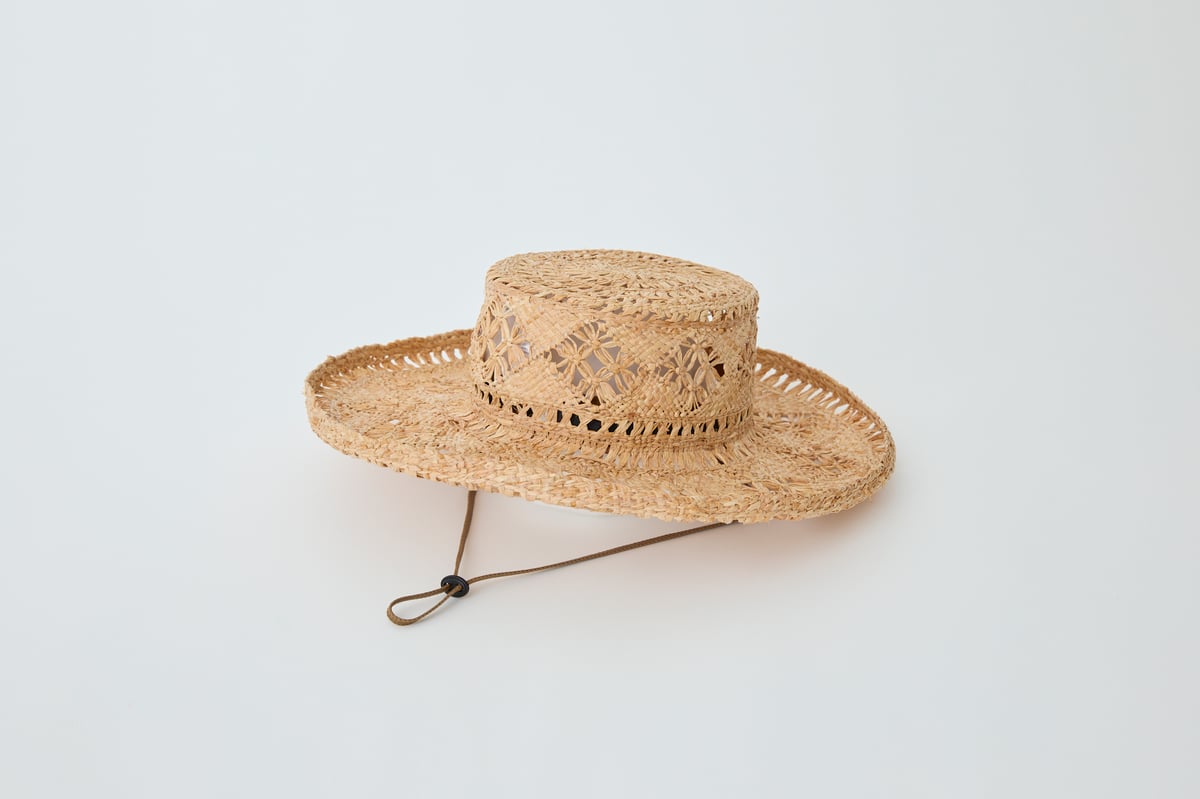 予約販売）【eLfinFolk】 Woven raffia HAT (54㎝） | ichi