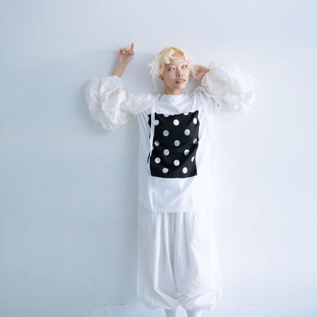 last ONE!サイズM【frankygrow】SQUARE FOIL DOTS TEE(サイズM・L・XL・F）