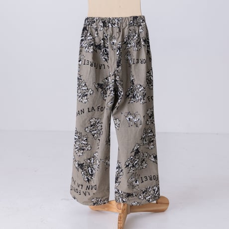 【folkmade】dans la foret check print pants(サイズM、L)