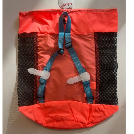 【The park shop】PACKABLE MESH RUCKSACK（black/orange/silver）