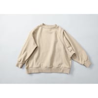 【michirico】Asymmetry pullover(モカベージュ・大人Fサイズ）