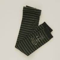 last one！サイズS【eLfinFolk】Stripe×Logo Leggins