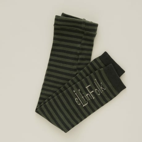 last one！サイズS【eLfinFolk】Stripe×Logo Leggins