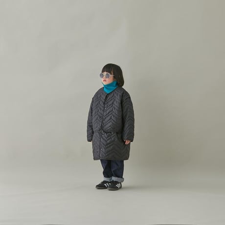 【MOUN TEN.】 zigzag quilt sepalate coat
