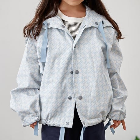 【MOUN TEN.】MT check sailor hoodie（サイズ110・125・140）