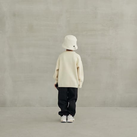 【MOUN TEN.】wide taperd jeans(black/サイズ110・125・140・0・１）