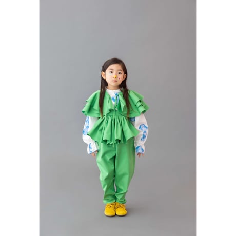 【folkmade】salopette（green/サイズS、M、L、LL)