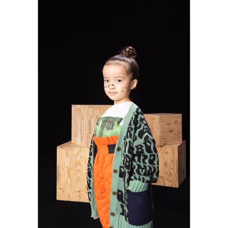 【folkmade】 alphabetic jacquard cardigan(サイズS、M、L)