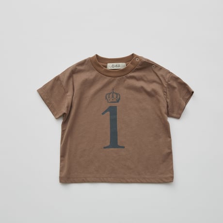 【eLfinFolk】 Number Tee for Birthday（cocoa brown）
