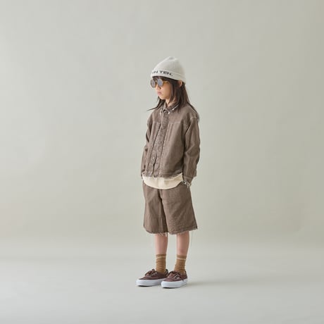 【MOUN TEN.】denim work blouson(organic cotton)　(サイズ110・125・140）