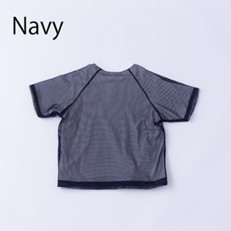【nunuforme】 レイヤードチュールT(サイズ115、125、135，145）