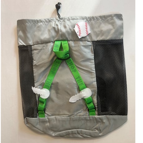 【The park shop】PACKABLE MESH RUCKSACK（black/orange/silver）