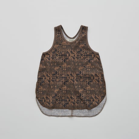 【eLfinFolk】 Folk art print tank tops(サイズ90-130）