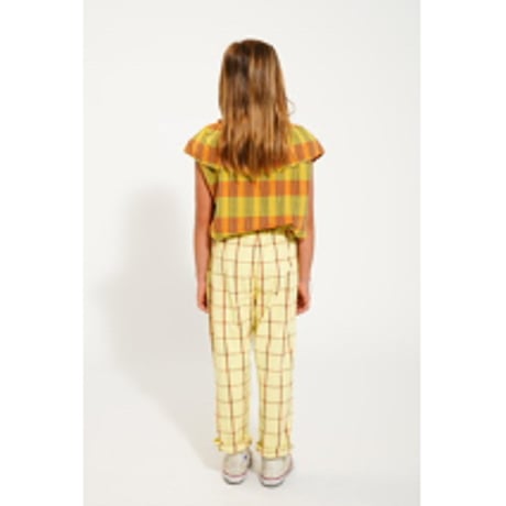 【piupiuchick】mustard checked blouse(サイズ４Y～14Y)