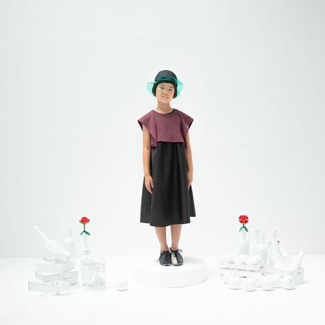 【zzz by bedsidedrama】Combination dress(black・サイズ１・２）