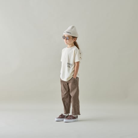 (予約販売)【MOUN TEN.】wide cropped jeans (organic cotton)　(サイズ110・125・140）