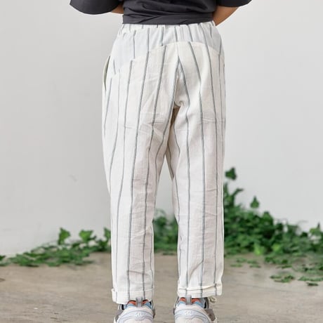 【MOUN TEN.】 organic stripe 1tuck pants（サイズ110・125・140）
